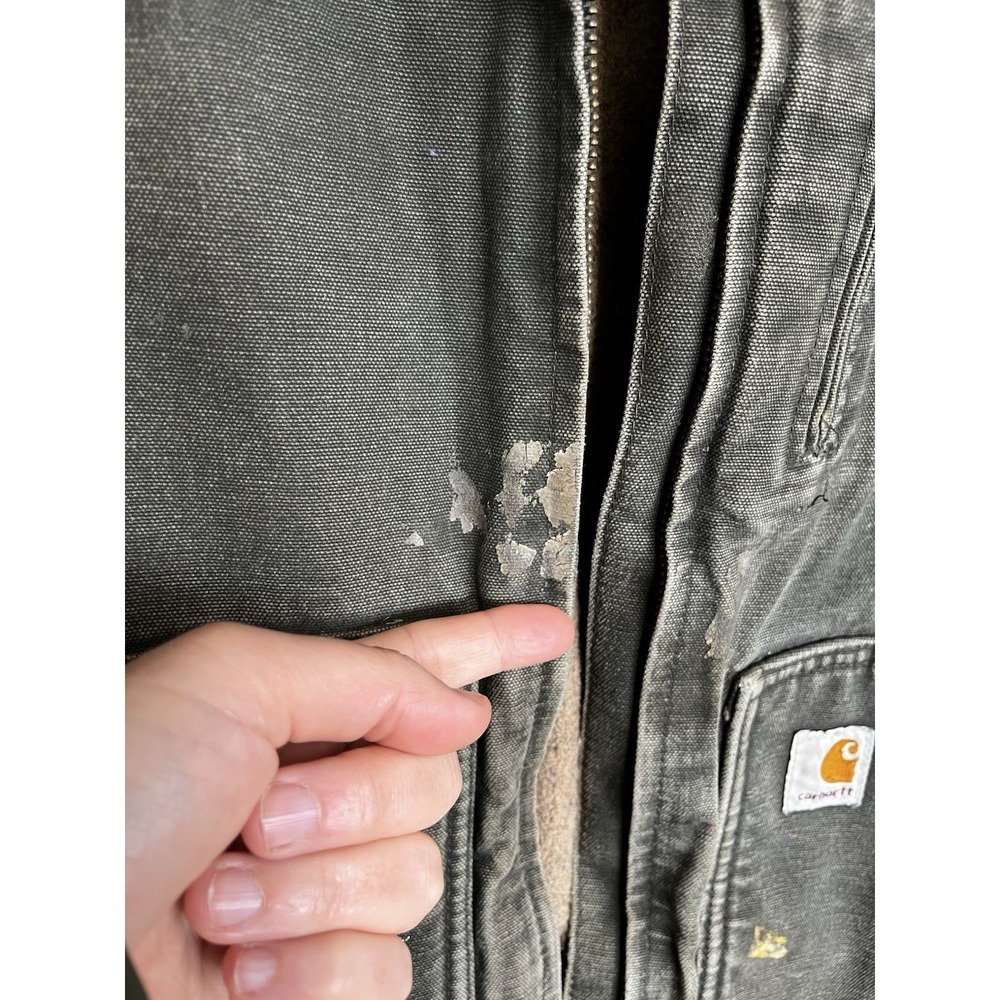 CARHARTT WC061 Sherpa Lined Sandstone Ridge Coat Detroit Work Jacket Women's 2XL - Picture 5 of 15
